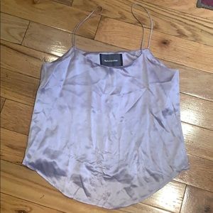 REFORMATION silk cami purple / lilac